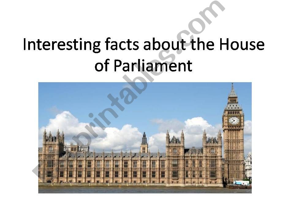 Houses of Parliament powerpoint