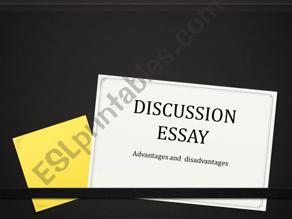 DISCUSSION ESSAY powerpoint