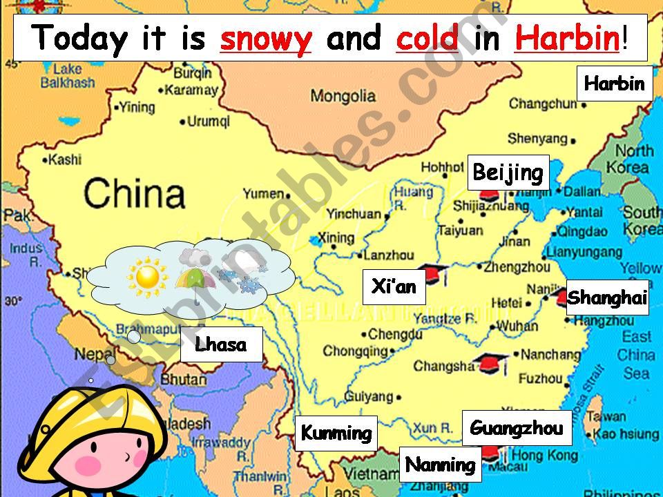 China, Weather forecast powerpoint