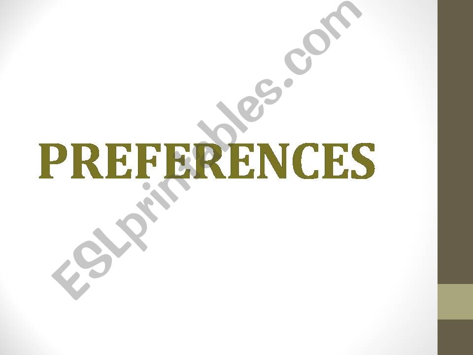 preferences powerpoint