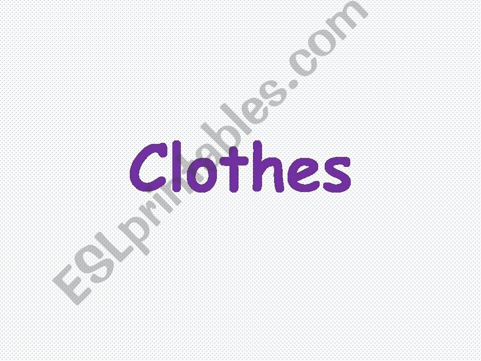 Clothing powerpoint