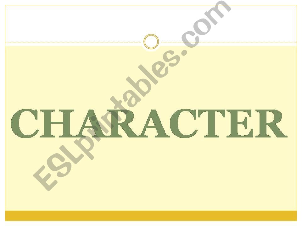 Character powerpoint