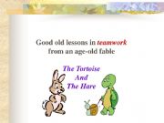 English powerpoint: the tortoise and the hare