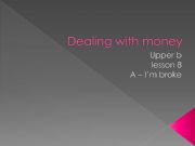 English powerpoint: Dealing with money