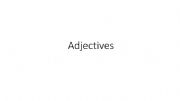 English powerpoint: adjectives powerpoint