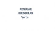 English powerpoint: Regular and irregular verbs past simple