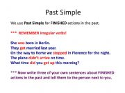 English powerpoint: Past Simple and Past Continuous