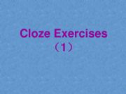 English powerpoint: Grammar Vocabulary Cloze Exercises Blank Filling