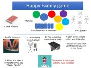 English powerpoint: Happy Family Game - How to play?