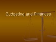 English powerpoint: Budgeting and Finances