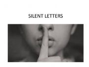 English powerpoint: Silent letters