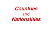 English powerpoint: countries and nationalities