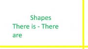 English powerpoint: Shape (There is-There are) 