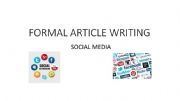 English powerpoint: semi-formal article on Social Media