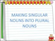 English powerpoint: Plural Nouns