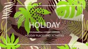 English powerpoint: Holiday places and activities