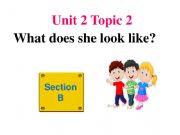 English powerpoint: What does she look like