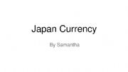 English powerpoint: Japan - Fact sheet (money)