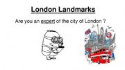 English powerpoint: Famous places in London - diaporama