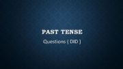 English powerpoint: Simple past  questions short answers 