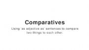 English powerpoint: As adjective as comparative sentences