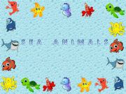 English powerpoint: Sea Animals Vocab Matching Game