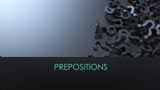 English powerpoint: Prepositions