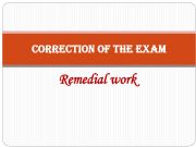 English powerpoint: Remedial work