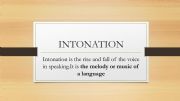 English powerpoint: Intonation and intonation types