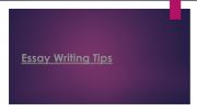 English powerpoint: Essay Writing Tips