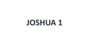 English powerpoint: Joshua 1 Reviewer