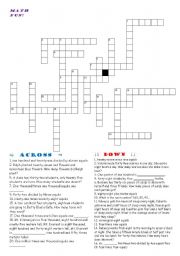 Crossword Puzzles Answers on Full Size   More Mathematics Crossword Puzzle With Answers