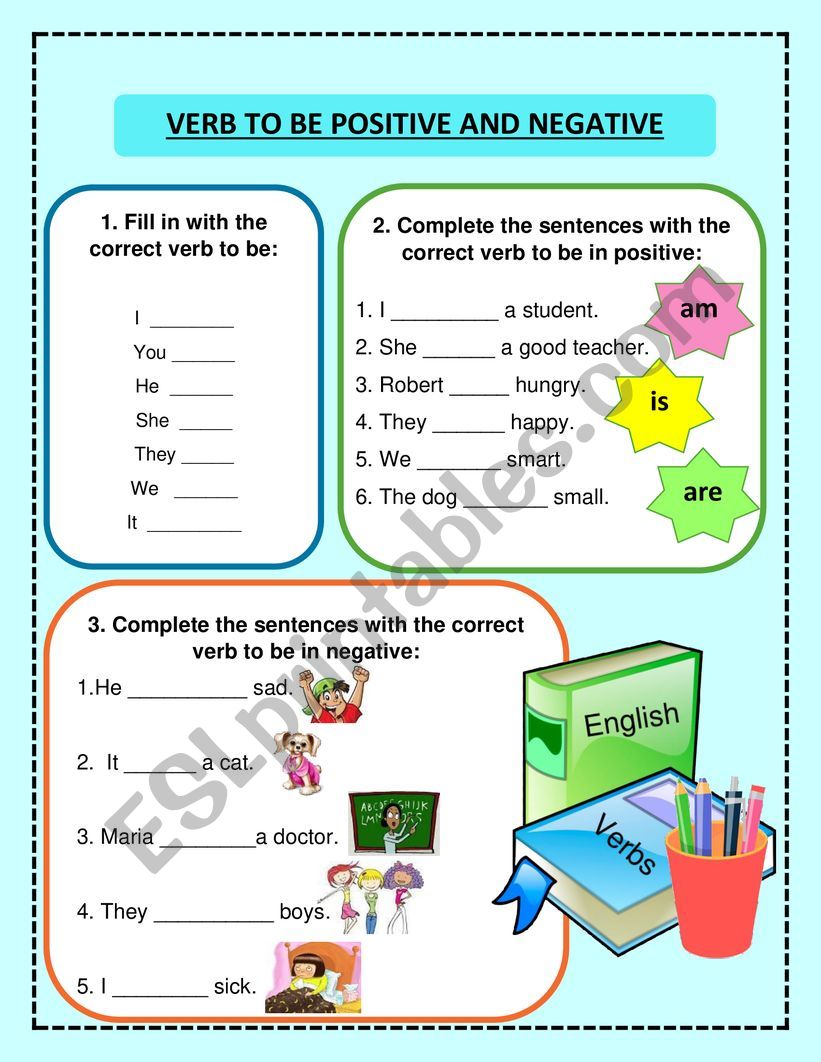 VERB TO BE ESL Worksheet By Lizethcieza