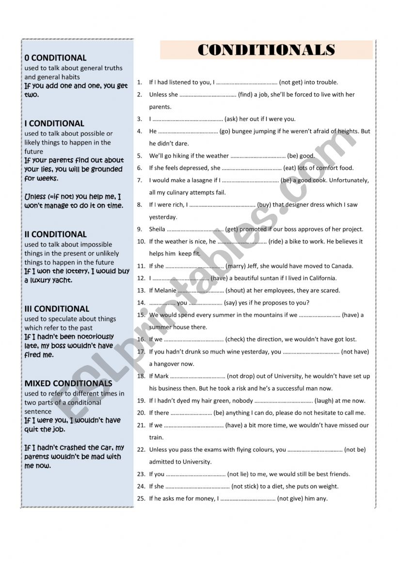 English Worksheets Mixed Conditionals Hot Sex Picture