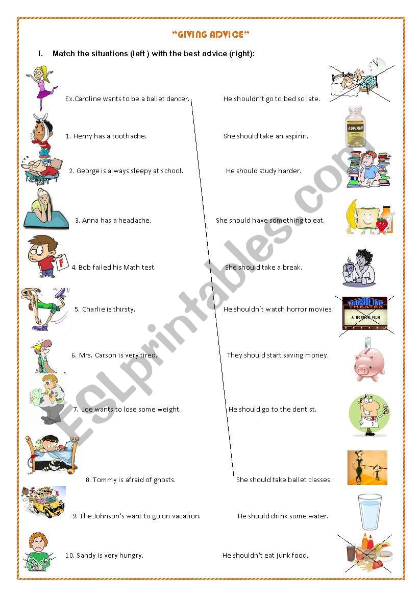 giving-advice-should-shouldn-t-esl-worksheet-by-angeh