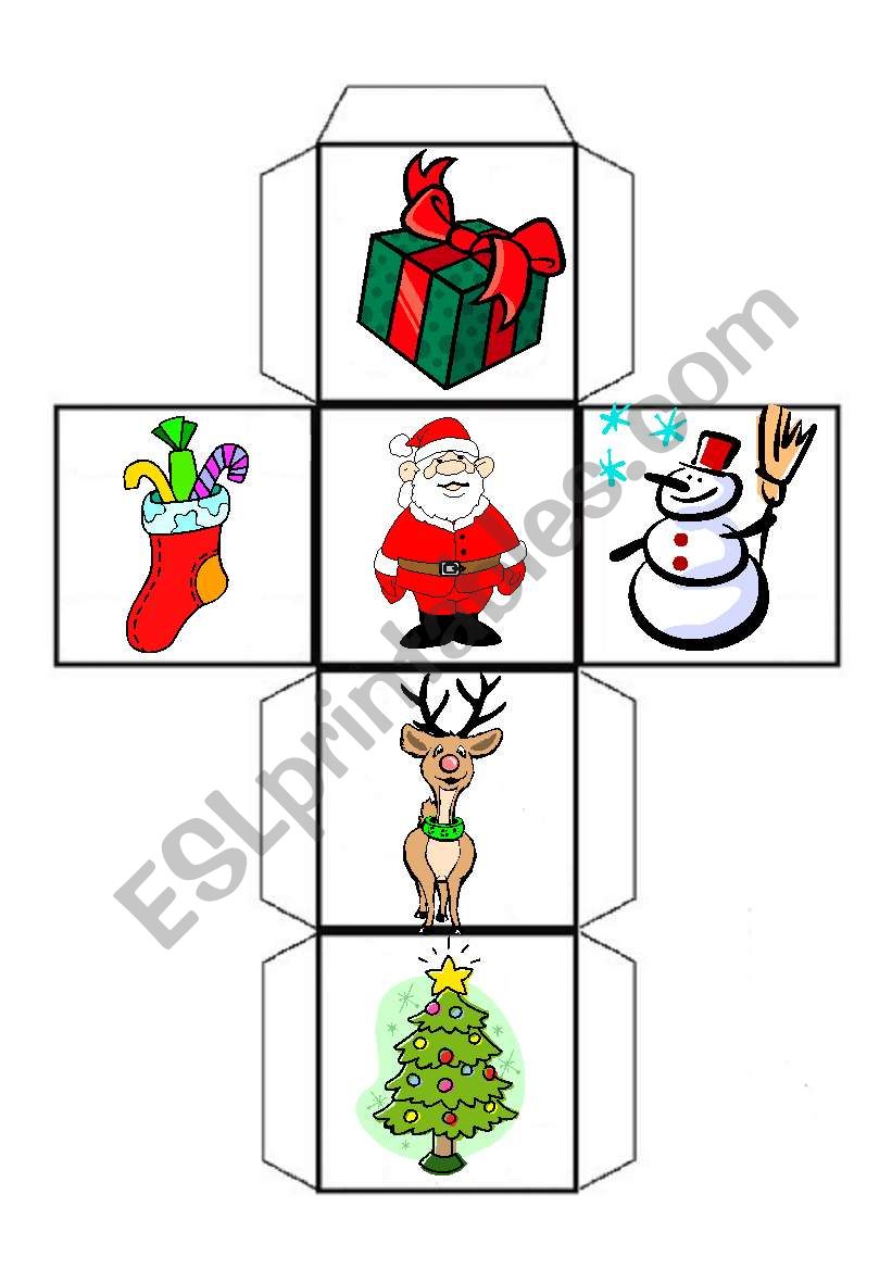 CHRISTMAS DICE - ESL worksheet by ZOLA2