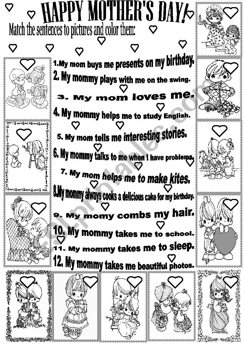 Mother S Day Worksheets