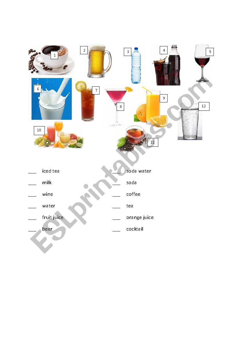 Food And Drinks Worksheet Free Esl Printable Worksheets Made By C