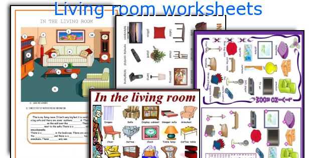 living room vocabulary worksheet