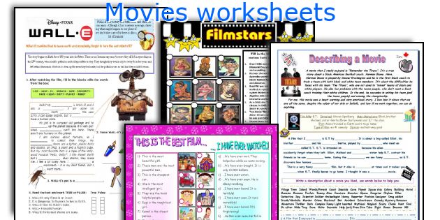 Movies worksheets