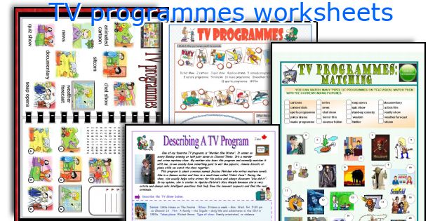 TV programmes worksheets