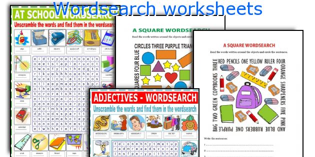 Wordsearch worksheets