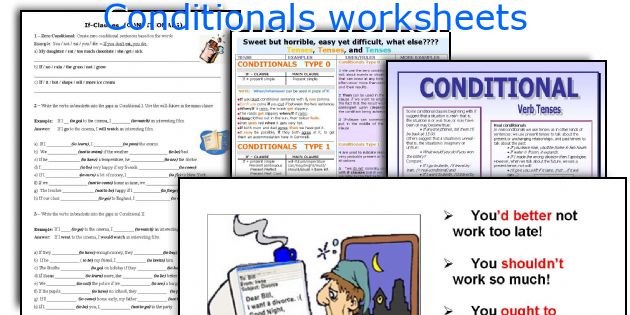 Conditionals worksheets