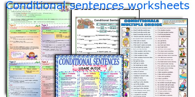 Conditional sentences worksheets