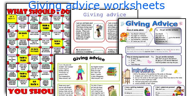 Giving advice phrases pdf