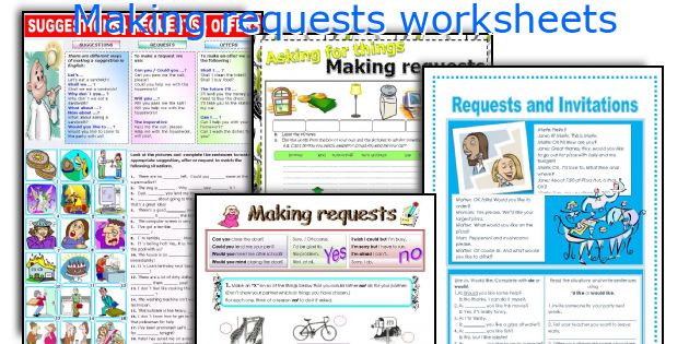 Making requests worksheets