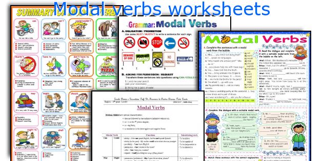 Modal verbs worksheets