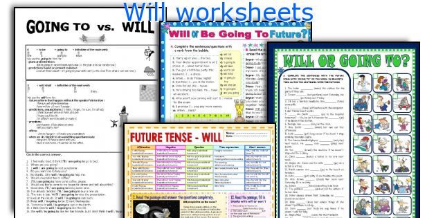 Will worksheets