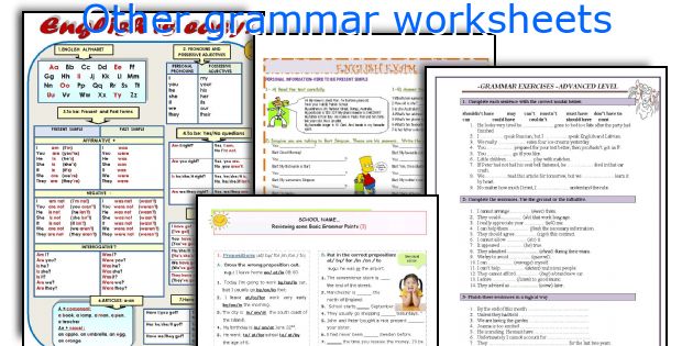 Other grammar worksheets
