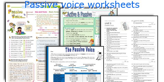Passive voice worksheets